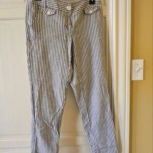 Will Smith striped Pants with Button Detail